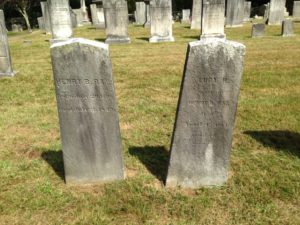 Two gravestones