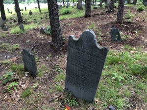 Two tombstones