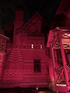 House in red light