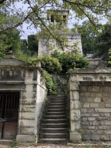 Stairs with the mausoleum above