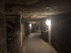 Hallway lined with bones