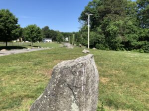 View of one stone with others in background