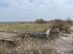 Old concrete foundation